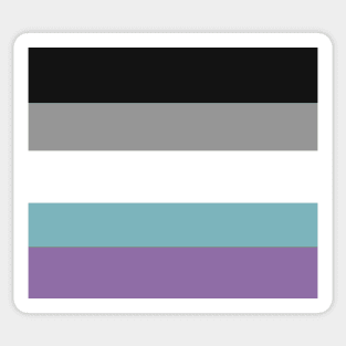 Aegosexual flag (5 stripes) Sticker